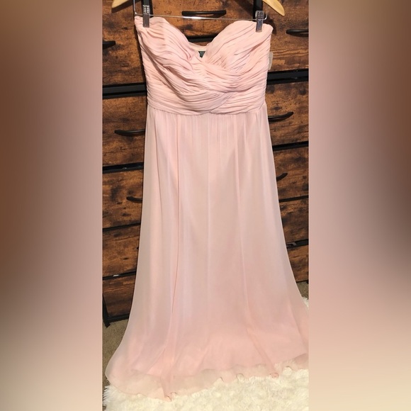 Lauren Ralph Lauren Soft Pink Strapless Dress size 8 - Picture 2 of 16